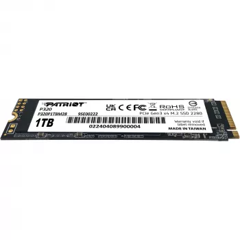 SSD-ketas Patriot P320 1TB M.2 2280 PCIe 3.0 x4 NVMe