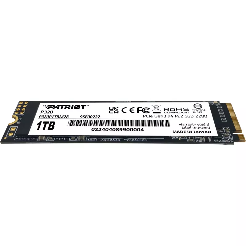 SSD-ketas Patriot P320 1TB M.2 2280 PCIe 3.0 x4 NVMe