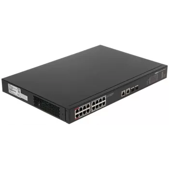 Dahua Technology PoE PFS3220-16GT-240 võrgukommutaator haldamata L2 Gigabit Ethernet (10/100/1000) Toide üle Etherneti (PoE) Must