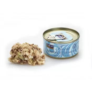 FISH4CATS Sardine with mussel - märg kassitoit - 70g