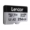 Mälukaart microSD 256GB C10 A2 U3 V30 205/150MB/s Silver Plus