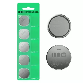 Nööpelemendipatarei roheline Cell CR2430 3V — 5 tk komplekt