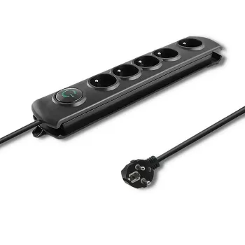 Liigpingekaitse Qoltec 50269 Must 5 pistikupesa 230V