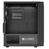 Logic Atos ARGB Mini USB 3.0 Micro Tower korpus, must (AM-ATOS-10-0000000-0002)