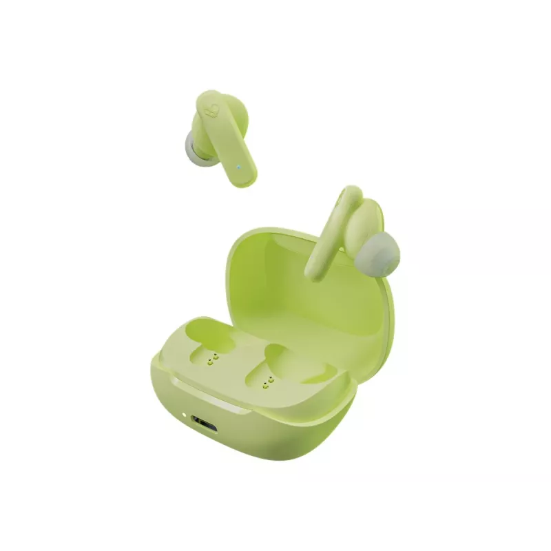 Kõrvasisesed tõelised juhtmevabad kõrvaklapid Skullcandy Smokin’ Buds – rohelised, intraauraalsed, 20–20000 Hz, 0,0406 kg
