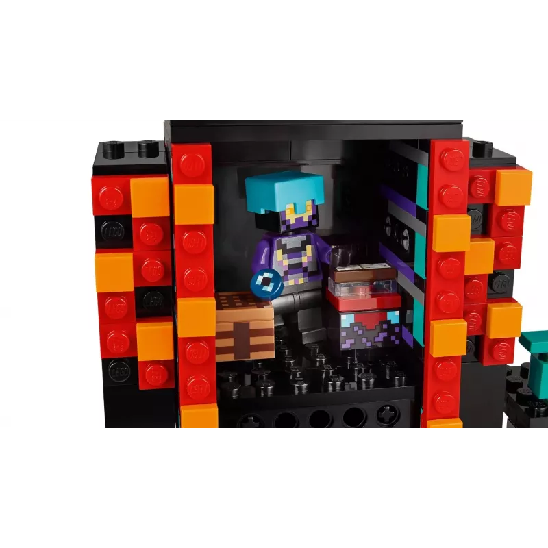 LEGO Minecraft komplekt 21279 The Enderman Tower, 867 detaili, 2 minifiguuri, 450 mm kõrge