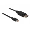 Mini DP/DP 1.2 kaabel DeLOCK 82438 2 m must