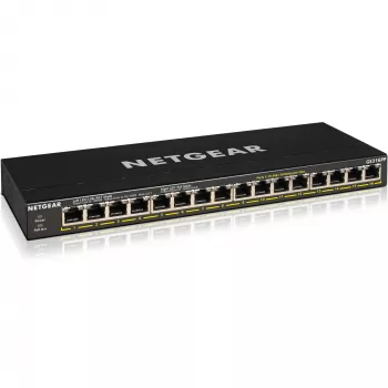 NETGEAR GS316P haldamata Gigabit Ethernet (10/100/1000) toide Etherneti kaudu (PoE) must