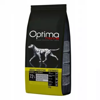 Adult Digestive Rabbit with Potato kuiv koeratoit, Optimanova 2 kg