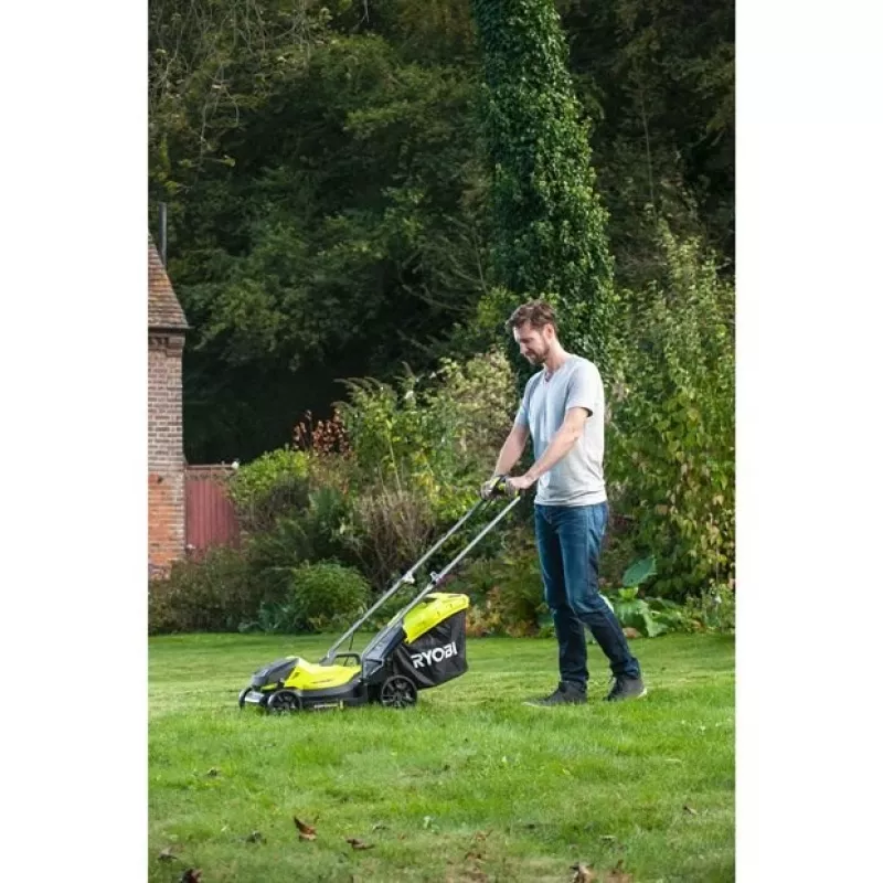 Ryobi OLM1833B muruniiduk Käetatav muruniiduk Aku Must, Roheline