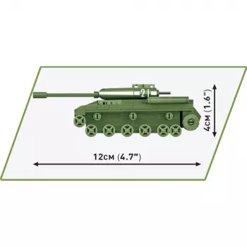 Ehituskomplekt Cobi IS-2 mudel, II maailmasõja tank, 130 tk, soovitatav vanus 6+