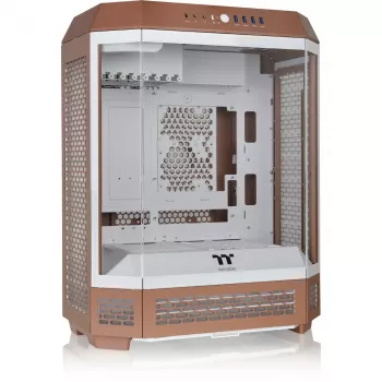 Arvuti korpus Thermaltake The Tower 600 Midi Tower Mocha — ATX/Micro-ATX/Mini-ITX, karastatud klaas, 1x3.5 tolli + 2x2.5 tolli, 4x USB 3.2