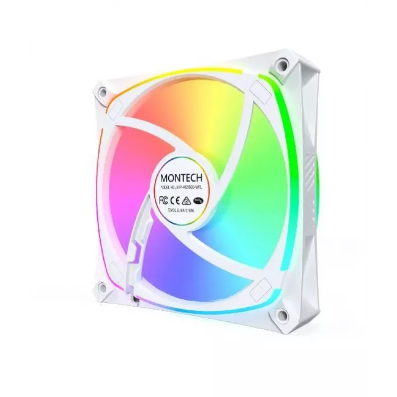 MONTECH AX120 PRO valge 120mm ARGB korpuse ventilaator