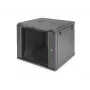 Seinale paigaldatav riiul Digitus DN-19 09-U-EC-SW
