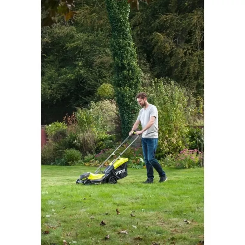 Ryobi OLM1833B muruniiduk Käetatav muruniiduk Aku Must, Roheline