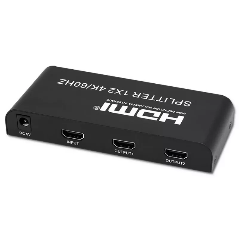 Qoltec 51797 Aktiivne HDMI jaotur 2 x HDMI 4K x 2K | 6Gb/s | 60Hz