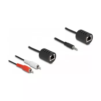 DeLOCK 87859 helikaabel RJ-45 RCA 3.5mm Must Punane Valge
