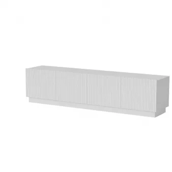 TV-kapp cama meble LIVERTI 2000x420x480 mm, valge, puitlaastplaadist pealispind