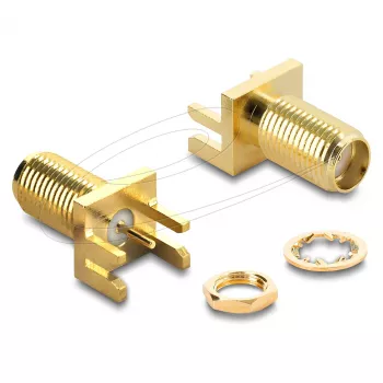 Adapter DELOCK SMA soovahetaja 67412, SMA-SMA, kullatud