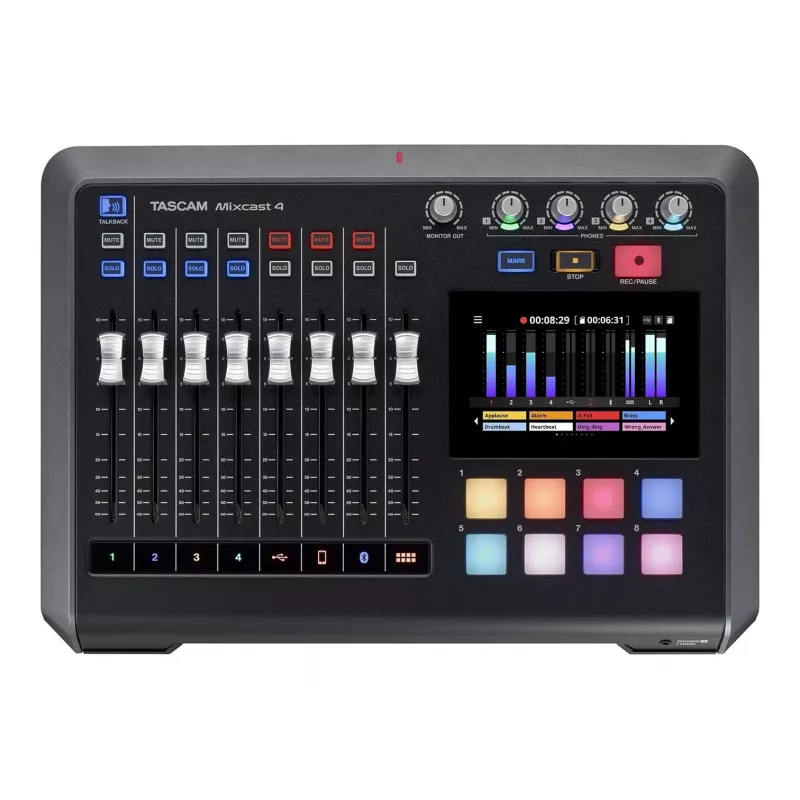Tascam Mixcast 4 - mikser taskuhäälingu salvestamiseks