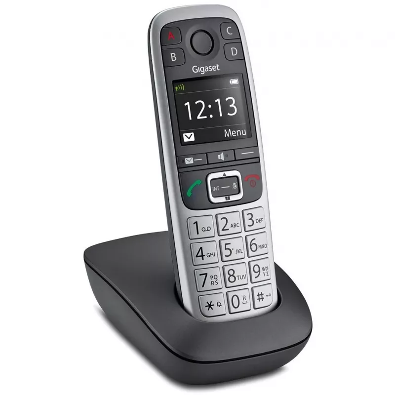 Gigaset E560 telefon DECT telefon Kõne tuvastus Must, Hõbedane