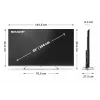 Sharp 4K Ultra HD QLED MiniLED teler | 65JP7265E | 55 | nutiteler | Google TV | UHD