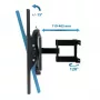 Seinale kinnitatav telerikinnitus Esperanza TITAN 26–70-tollistele (66–177,8 cm), kallutus ±15°, pööramine 120°, VESA kuni 400×400, max koormus 55 kg, must