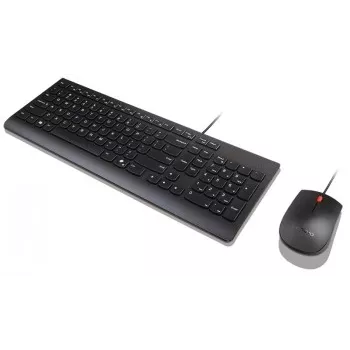 Juhtmega klaviatuuri ja hiire komplekt Lenovo Essential 4X31R64445 — USB-juhtmega täissuuruses klaviatuur ja juhtmega USB-hiir