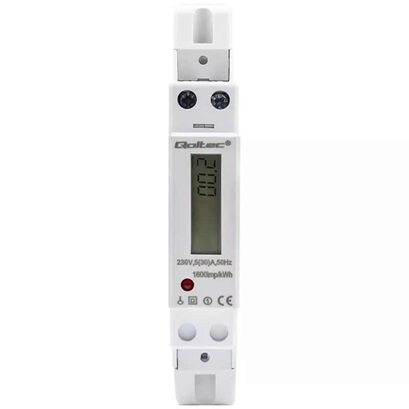 Ühefaasiline elektrooniline arvesti QOLTEC 50993 230V 30A