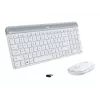 Logitech Slim Wireless Combo MK470 - klaviatuuri-hiire komplekt - juhtmevaba - 2,4 GHz - hispaania keel - valkjas (920-009199)