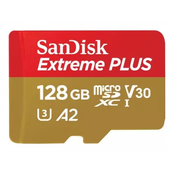 Western Digital Extreme Plus Microsdxc 128 GB + SD-adapter 200 MB/s 90 MB/s A2 C10 V3 (SDSQXBD-128G-GN6MA)