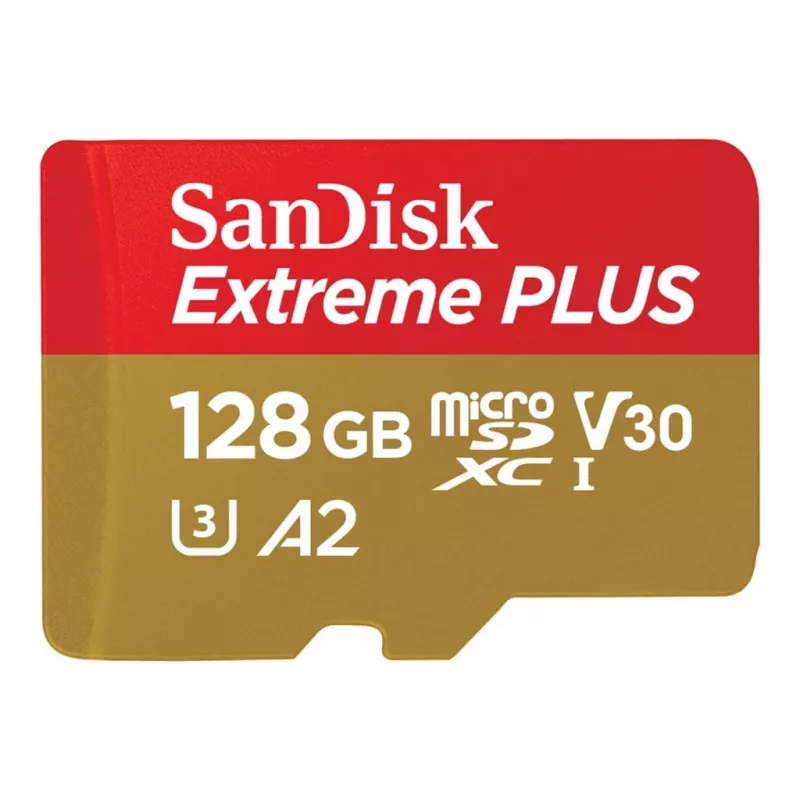 Western Digital Extreme Plus Microsdxc 128 GB + SD-adapter 200 MB/s 90 MB/s A2 C10 V3 (SDSQXBD-128G-GN6MA)