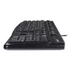 K120 juhtmega klaviatuur, juhtmega, USB, QWERTZ, must