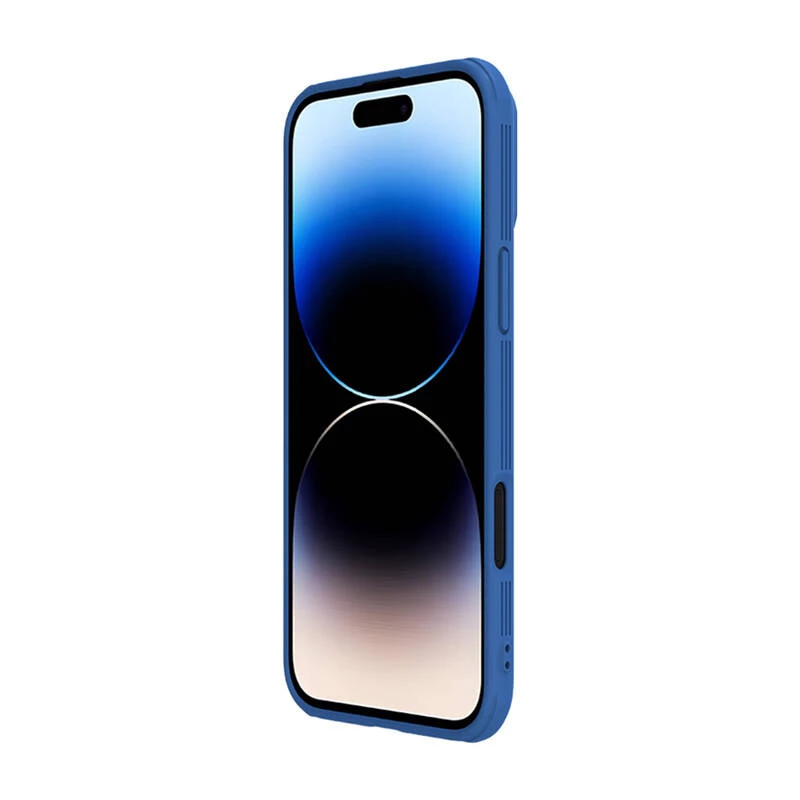Kaitsev telefoniümbris Nillkin CamShield Pro iPhone 16 Pro Maxile, sinine, libistatav kaamerakate