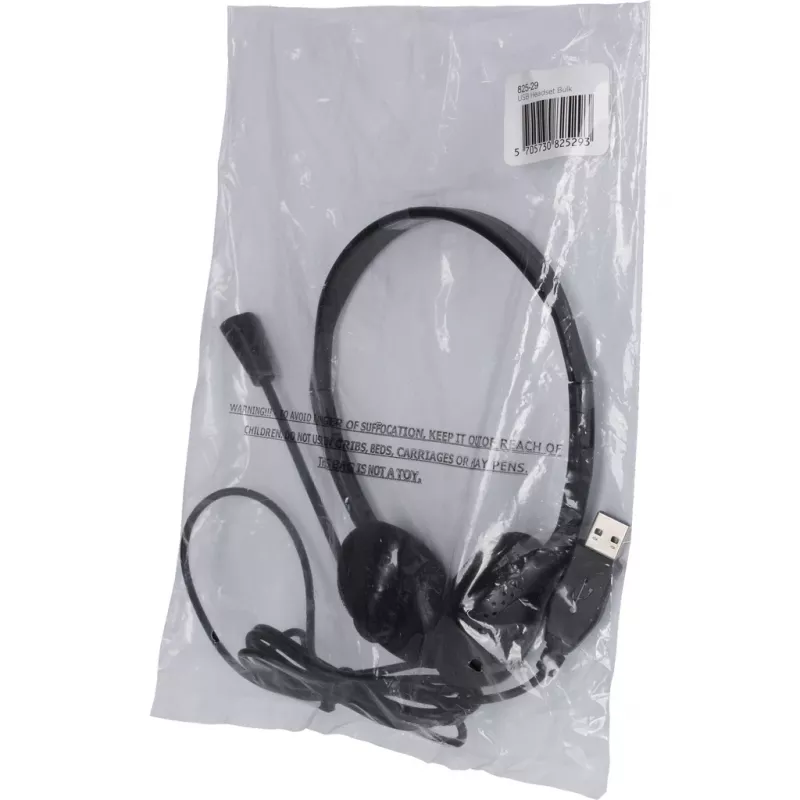 Advanced Accessories USB-peakomplekt mikrofoniga - must