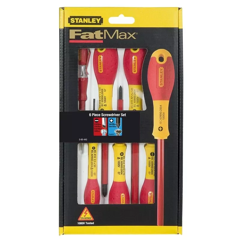 Isoleeritud lamedate ja Pozidriv-otsakute komplekt Stanley FATMAX 0-65-443