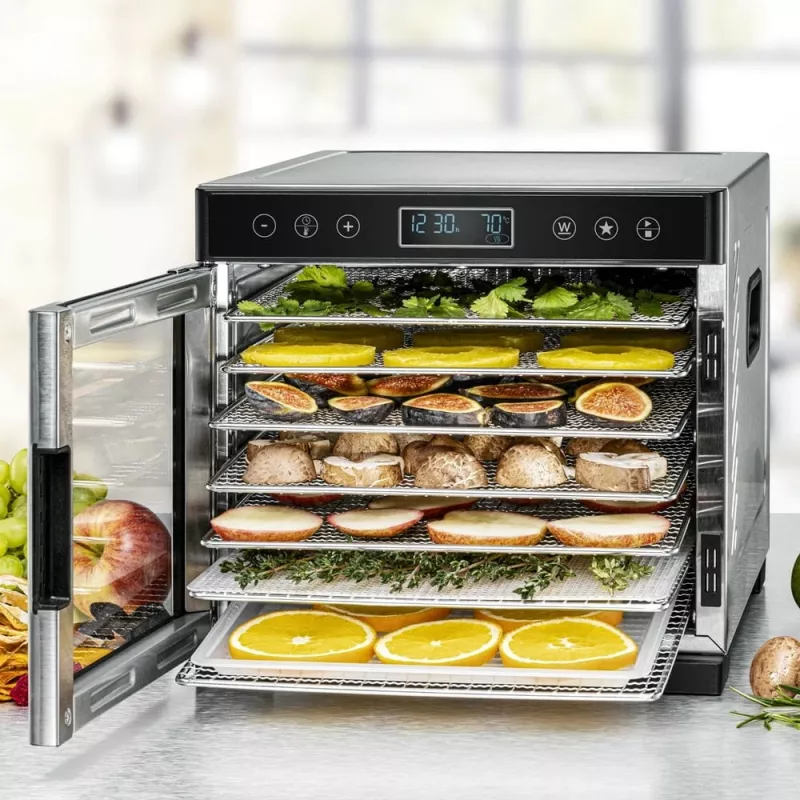 Toidukuivati Rommelsbacher DA 650 600 W roostevaba teras, 0,5 m², 35–75 °C, 7 alust