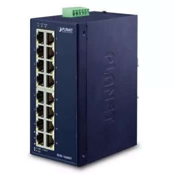 PLANET ISW-1600T võrgulüliti, haldamata, Fast Ethernet (10/100), sinine