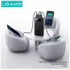Akupank usams PB80 PD20W 10000 mAh — kaasaskantav laadija, must