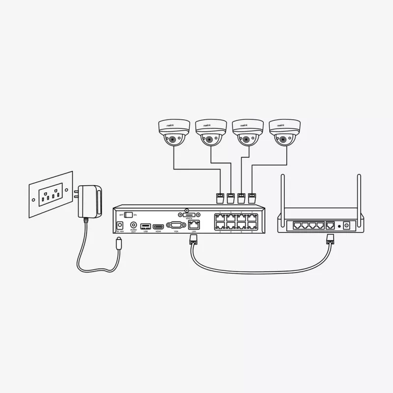 NVR Reolink NVS16 16-kanaliline PoE