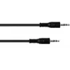 3,5 mm stereokaabel Omnitronic 30211600 — 1,5 m, must, TRS isane-isasele