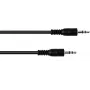 3,5 mm stereokaabel Omnitronic 30211600 — 1,5 m, must, TRS isane-isasele