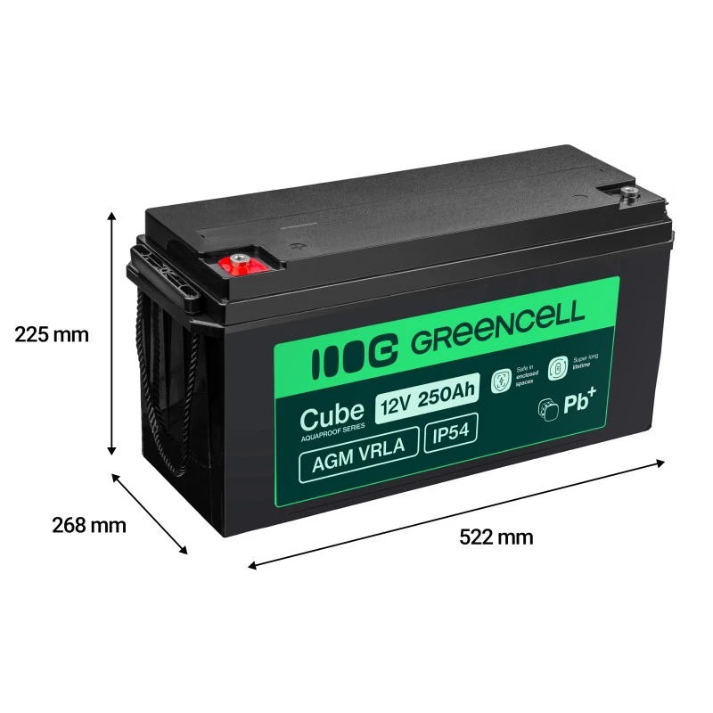 Aku AGM VRLA 12V 250Ah IP54