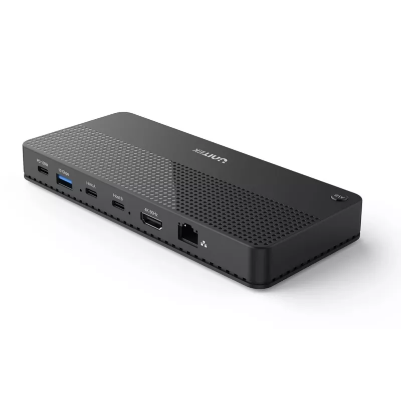 Dokkimisjaam UNITEK D1079A USB4 juhtmega must 100W toiteedastus