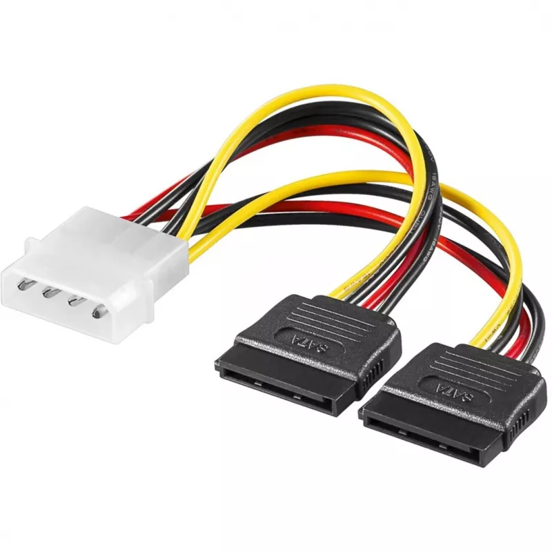 Goobay SATA toiteadapter 4Pin - 2x15Pin Molex