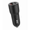Auto mobiilseadme laadija Gembird TA-UC-AC2PDQC38-CAR-01, USB-C, 38 W, 12–24 V, must