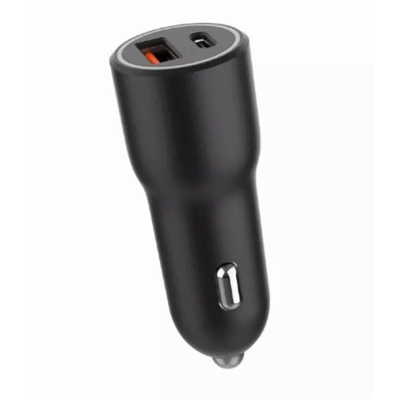 Auto mobiilseadme laadija Gembird TA-UC-AC2PDQC38-CAR-01, USB-C, 38 W, 12–24 V, must