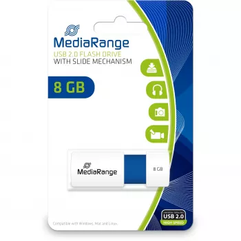 USB-mälupulk MediaRange 8 GB USB tüüp-A 2.0 MR971