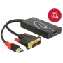 DVI-D 24+1 + USB-A / DisplayPort 20-kontaktiline kaabel DeLOCK 62596