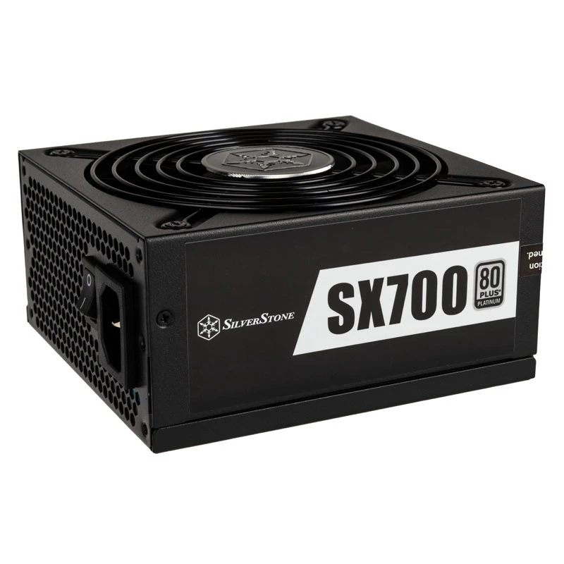 SilverStone SFX-seeria SX700-LPT - V1.1 - toiteplokk (sisemine) - ATX12V 2.4/ EPS12V / SFX-L - 80 PLUS Platinum - AC 120/230 V - 700 Watt - aktiivne PFC - must